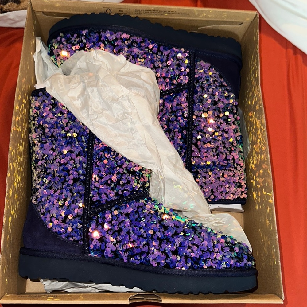 Authentic sequin ugg boots